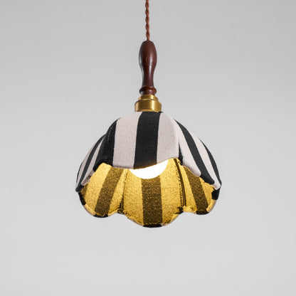 Stripe Tulip Pendant Light 7.9"