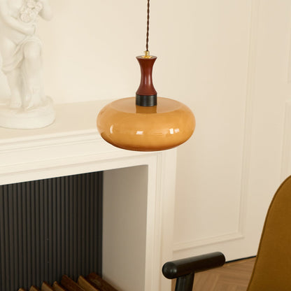 Luna Glass Plug In Pendant Light
