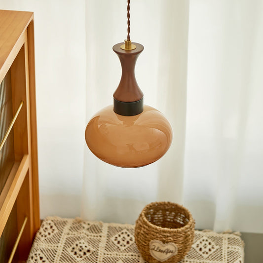 Luna Glass Plug In Pendant Light