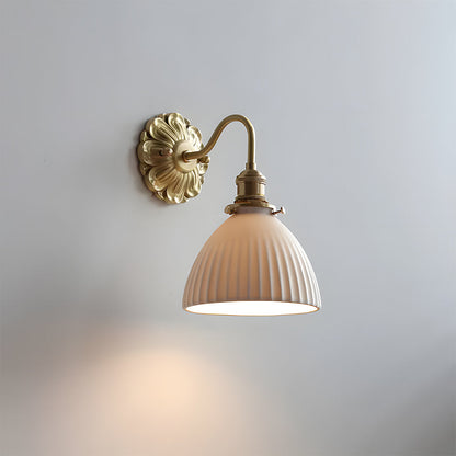Bravelle Brass Ceramic Wall Light