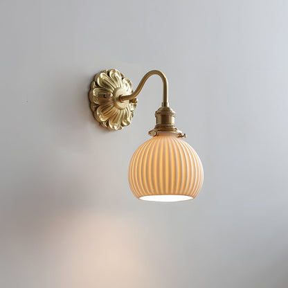 Bravelle Brass Ceramic Wall Light