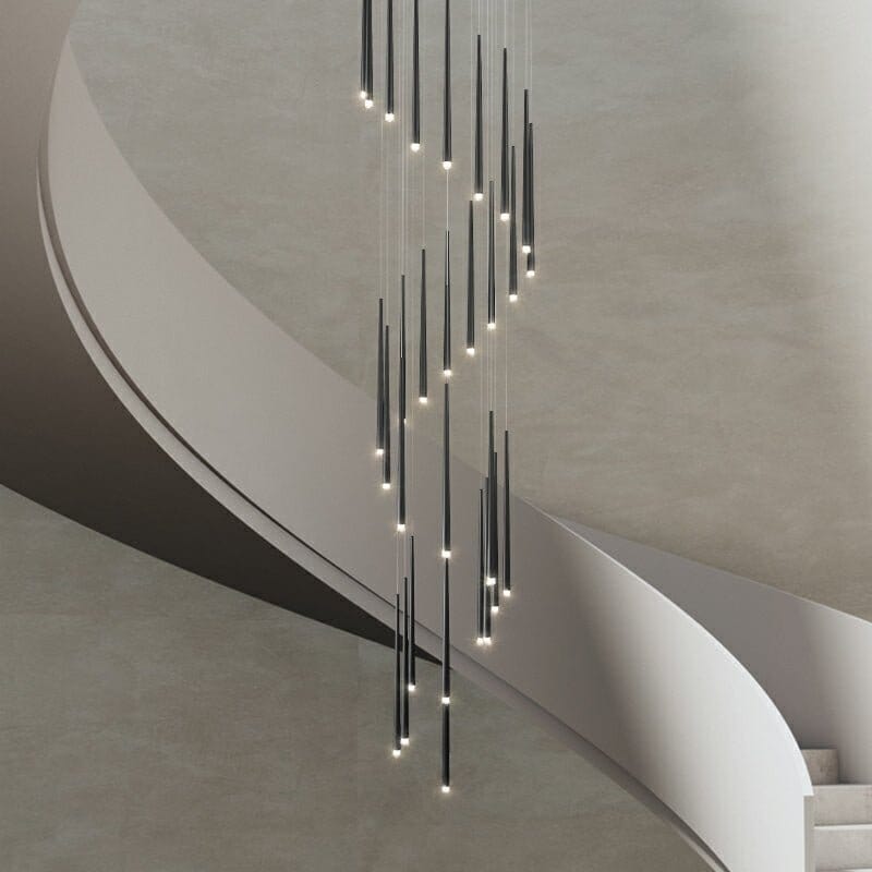 Gold Tube Chandelier