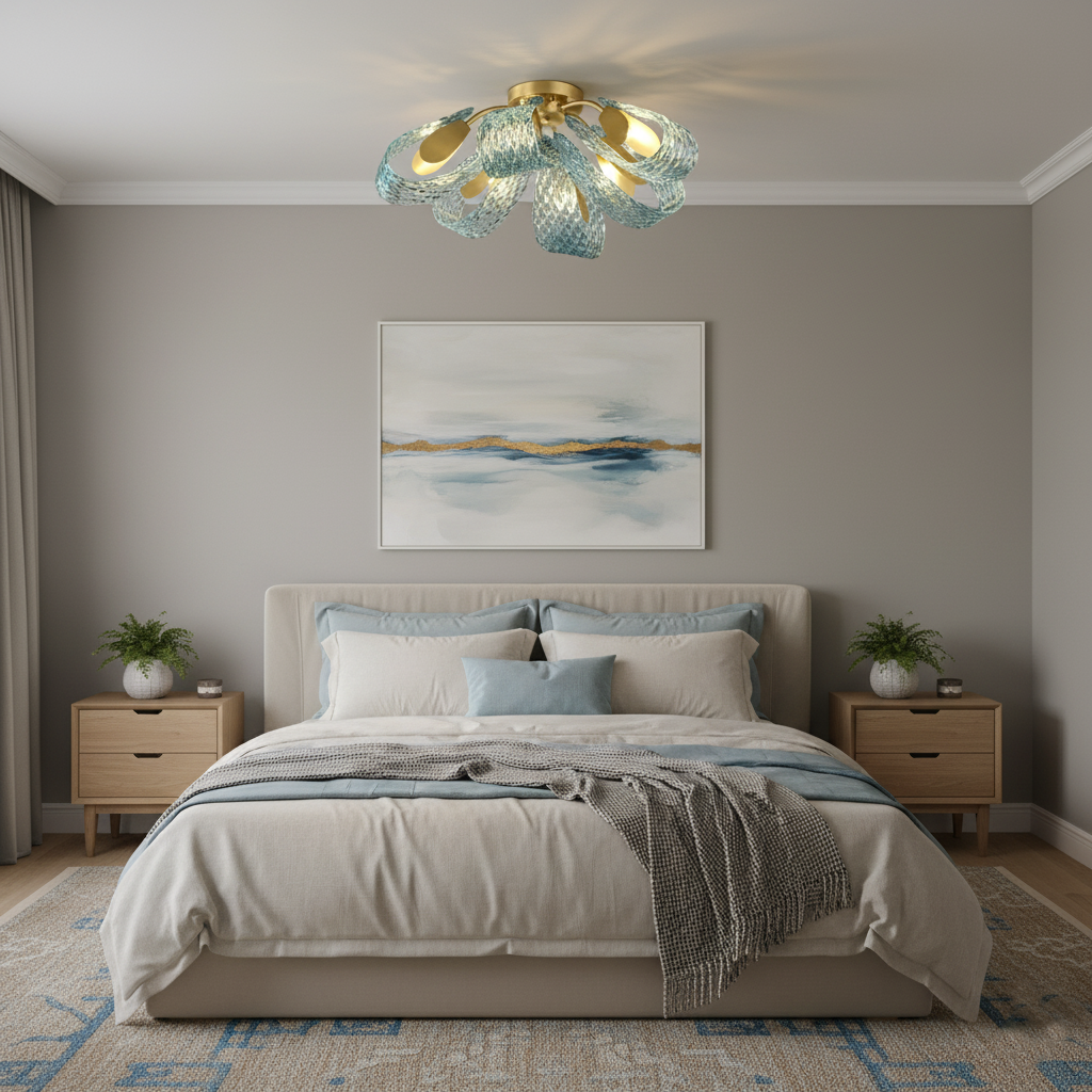 Mocenigo Azure Ceiling Light