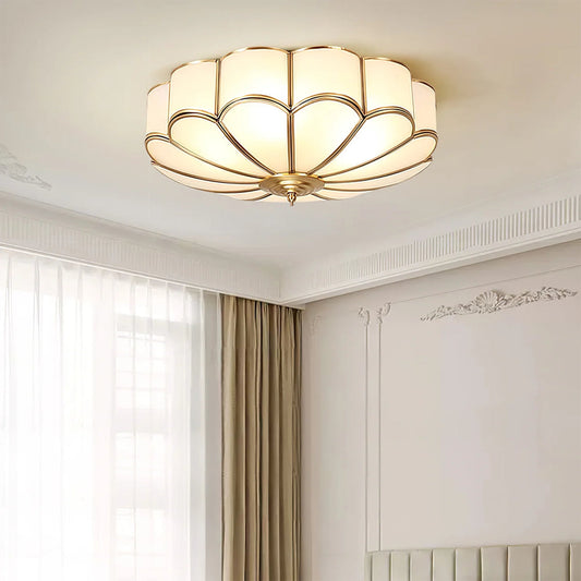 Floreva Frosted Glass Flower Ceiling Light
