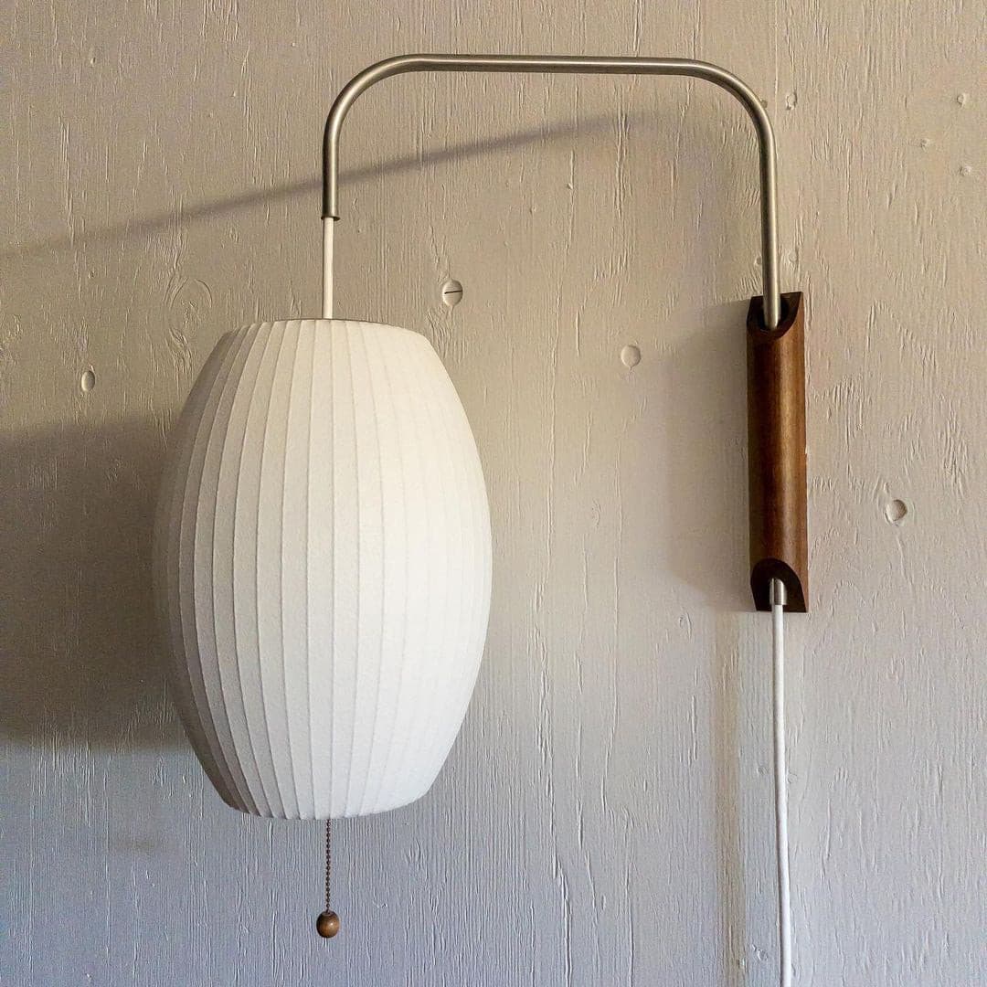 Modern Walnut Wall Lamp