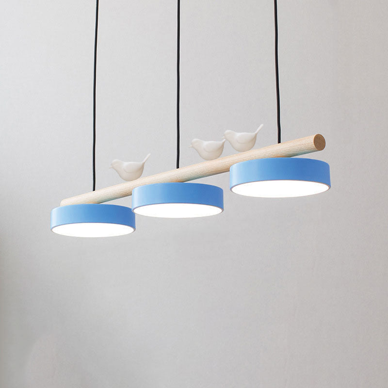 Nordic Wooden Bird LED Pendant Light