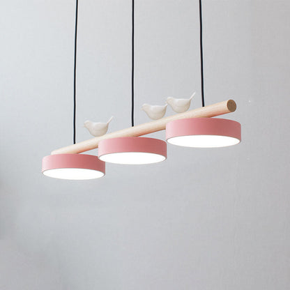 Nordic Wooden Bird LED Pendant Light