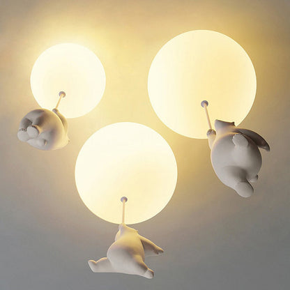 Flying Bear Ceiling Light