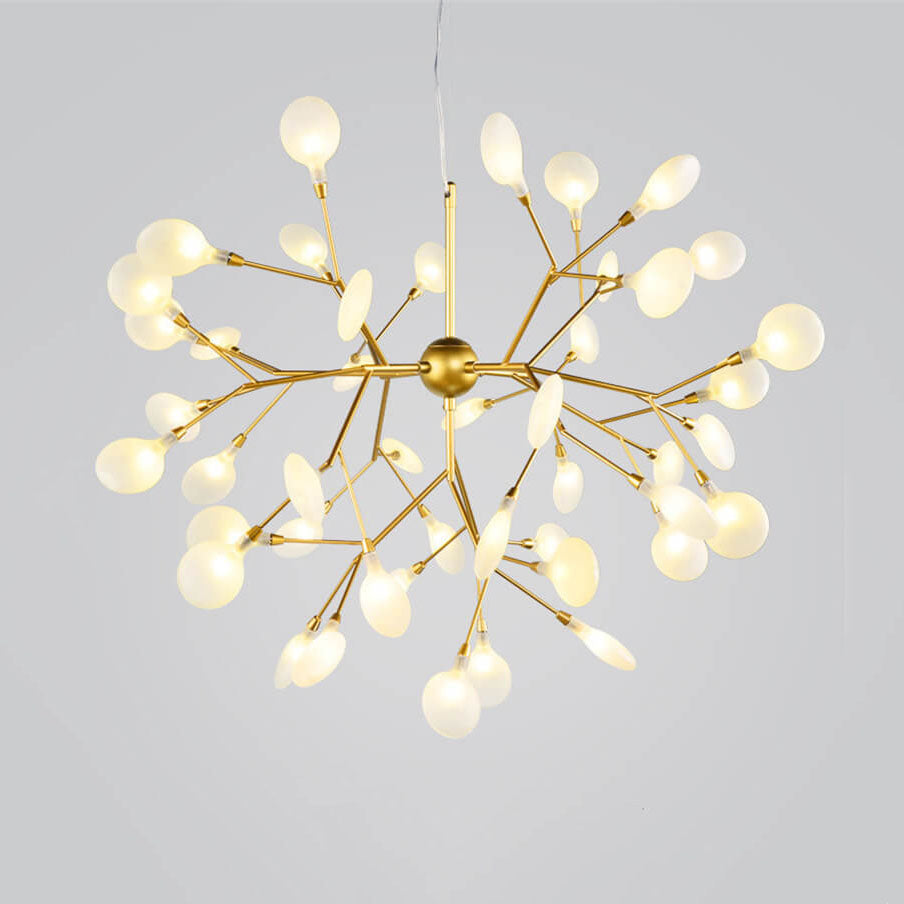 Modern Gold Branch LED Chandelier Light