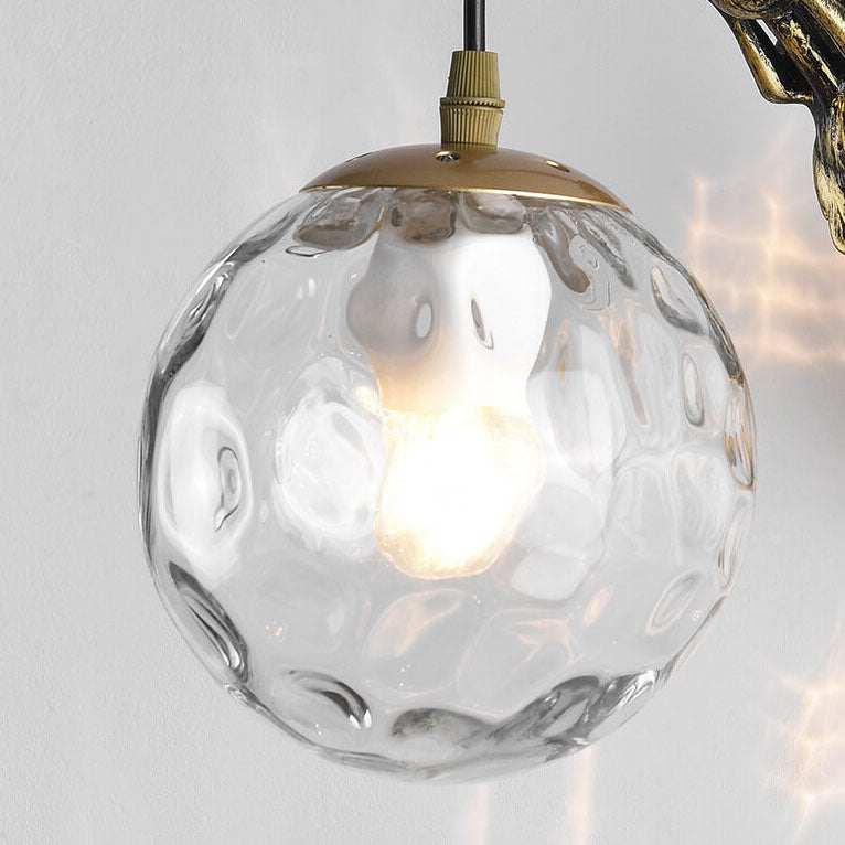 Vintage Mermaid Globe Wall Sconce