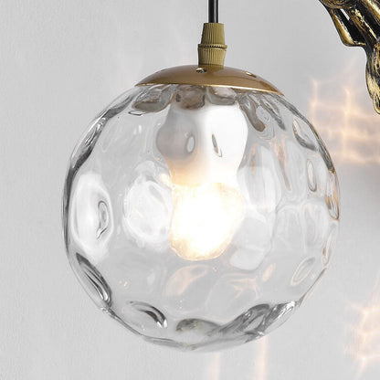 Vintage Mermaid Globe Wall Sconce