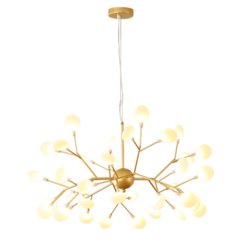 Modern Gold Branch LED Chandelier Light