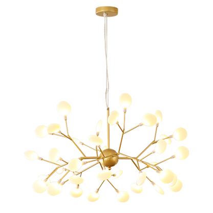 Modern Gold Branch LED Chandelier Light