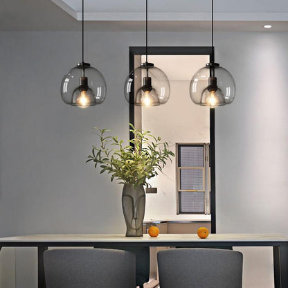 Modern Minimalist Glass Globe Pendant Light