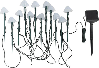 Solar LED Mushroom Garden String Lights