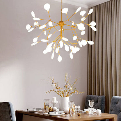 Modern Gold Branch LED Chandelier Light