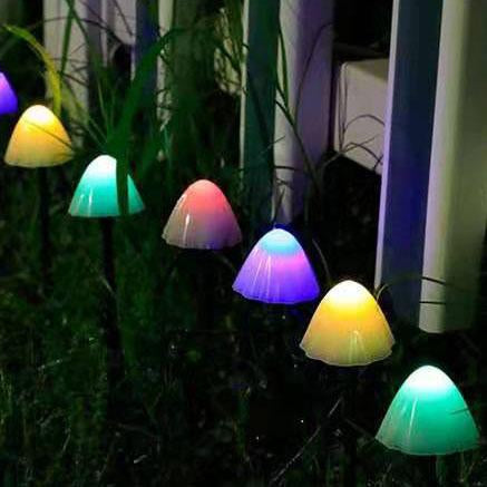 Solar LED Mushroom Garden String Lights