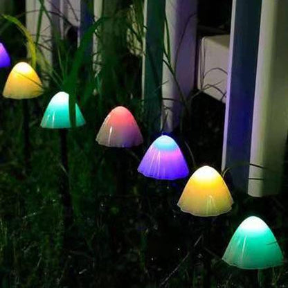 Solar LED Mushroom Garden String Lights