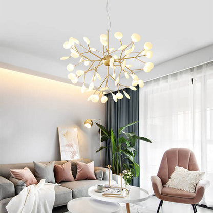 Modern Gold Branch LED Chandelier Light