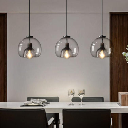 Modern Minimalist Glass Globe Pendant Light
