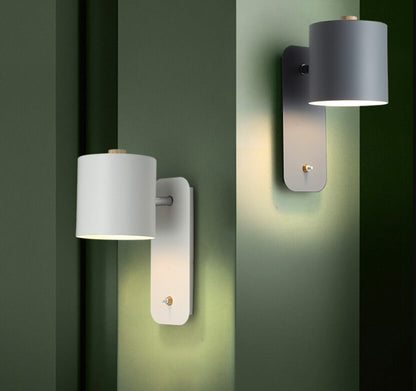 Adjustable Macaron Cylinder Wall Light