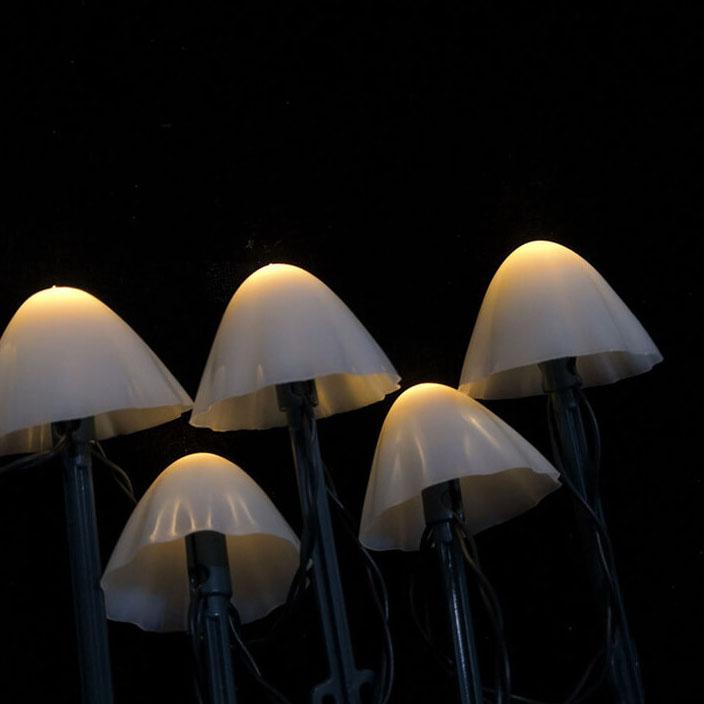 Solar LED Mushroom Garden String Lights