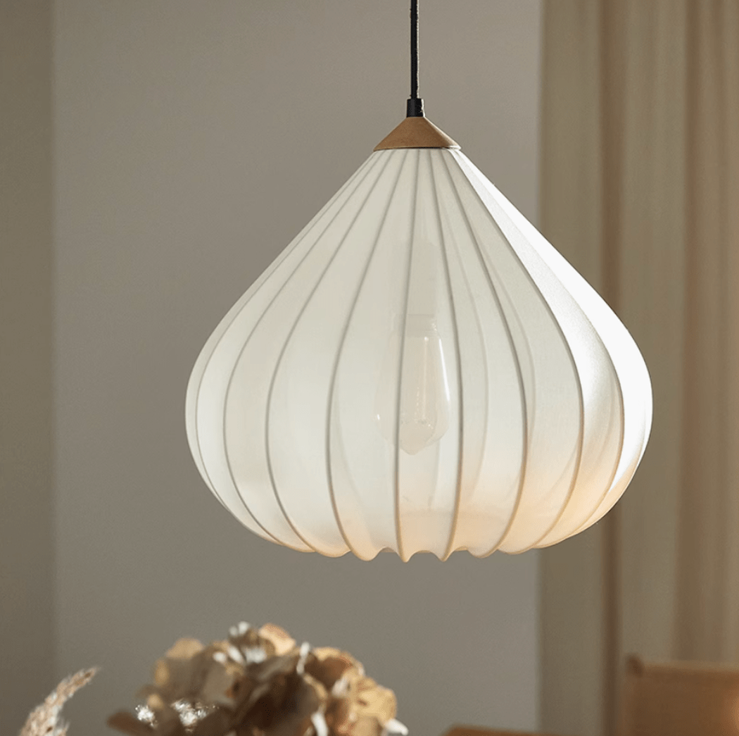 Valley Bloom Fabric Pendant Light