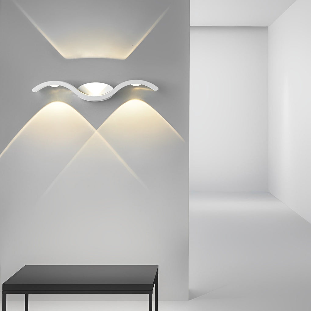 Wave Seagull LED Outdoor Wall Light