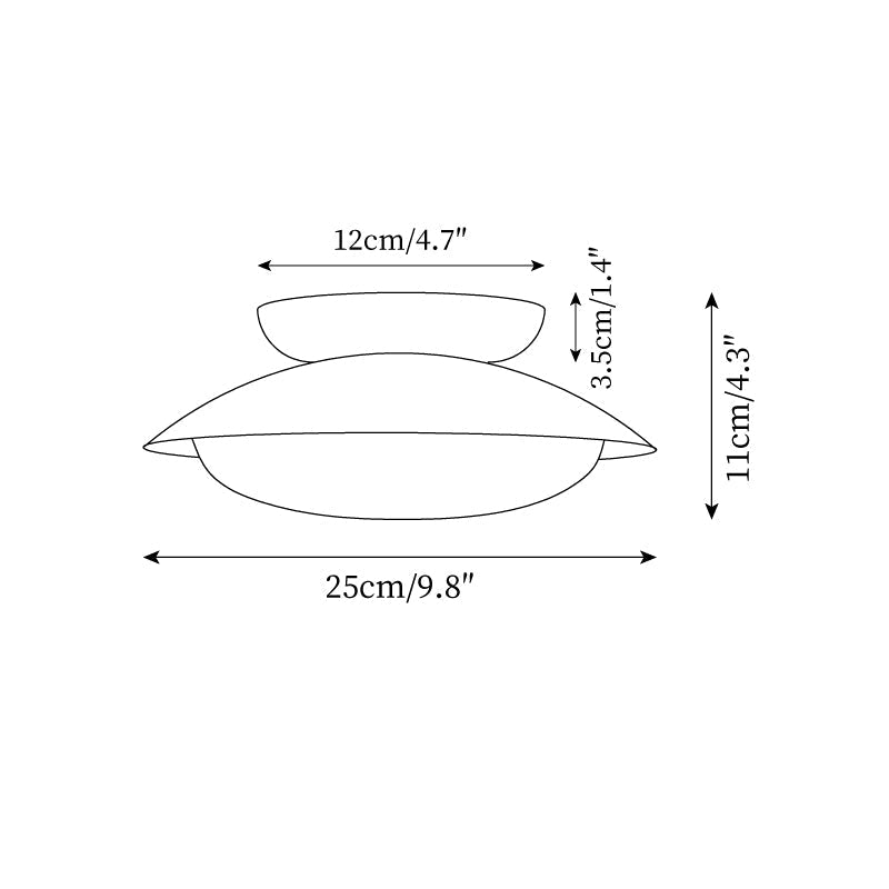 Paulo Modern Dome Ceiling Light