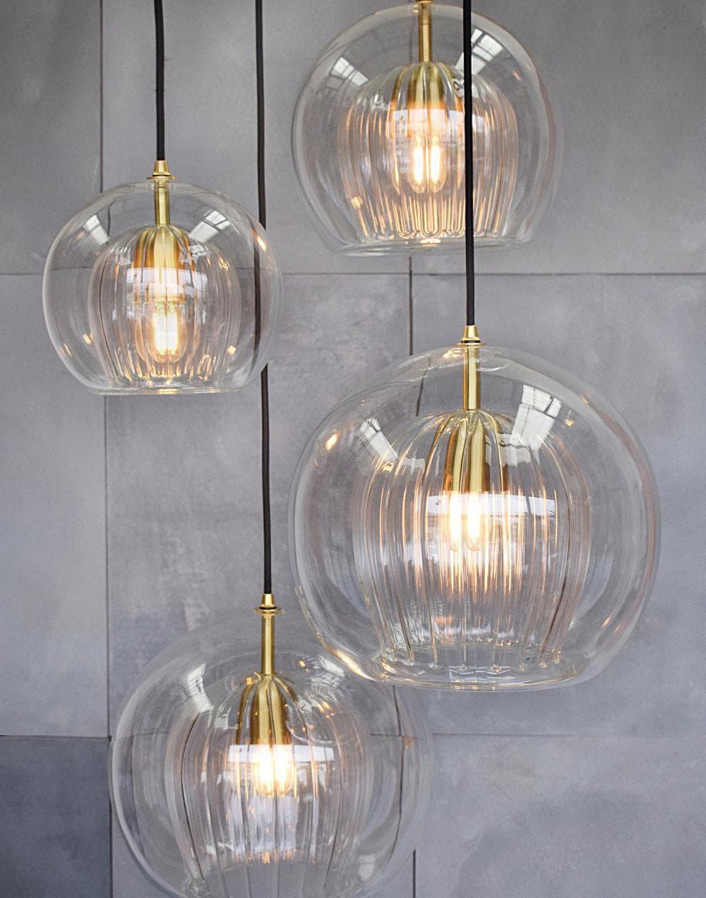 Lumière Pleated Crystal Pendant Light