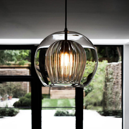 Lumière Pleated Crystal Pendant Light