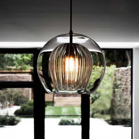 Lumière Pleated Crystal Pendant Light