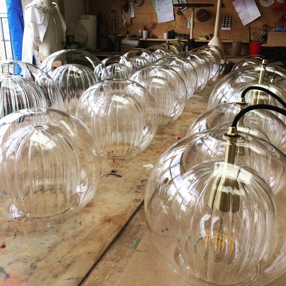 Lumière Pleated Crystal Pendant Light