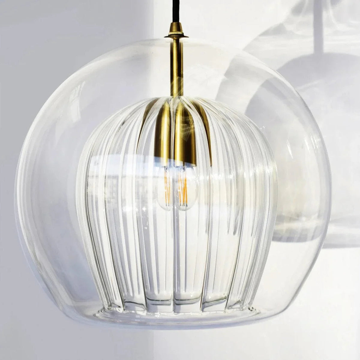 Lumière Pleated Crystal Pendant Light