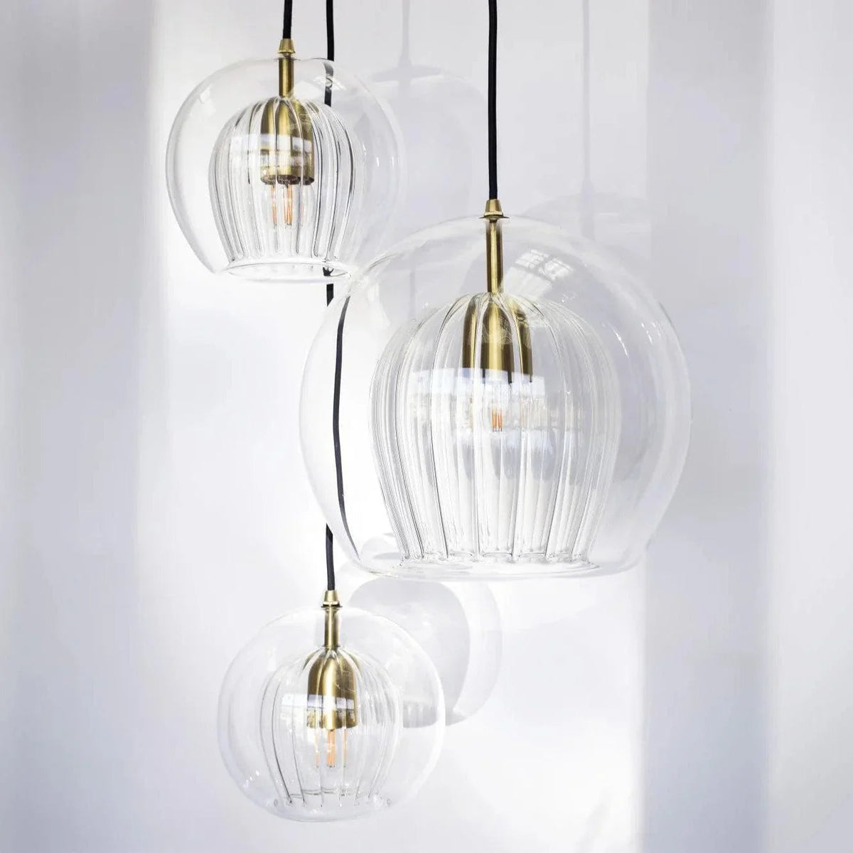 Lumière Pleated Crystal Pendant Light