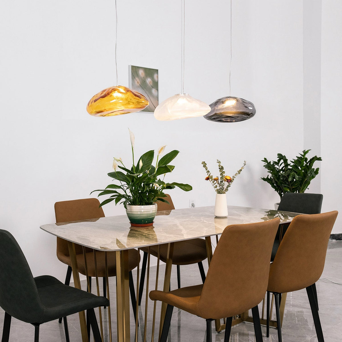 Random Glass Pendant Light