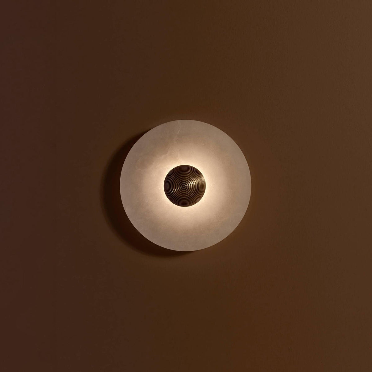 Round Alabaster Wall Lamp