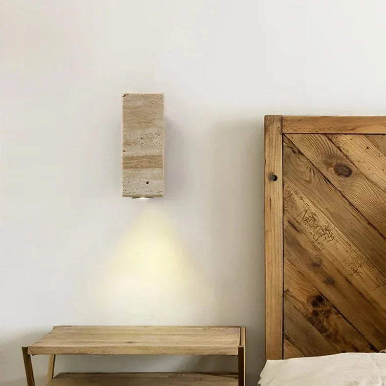 Travino Wabi Sabi Travertine Marble Wall Light
