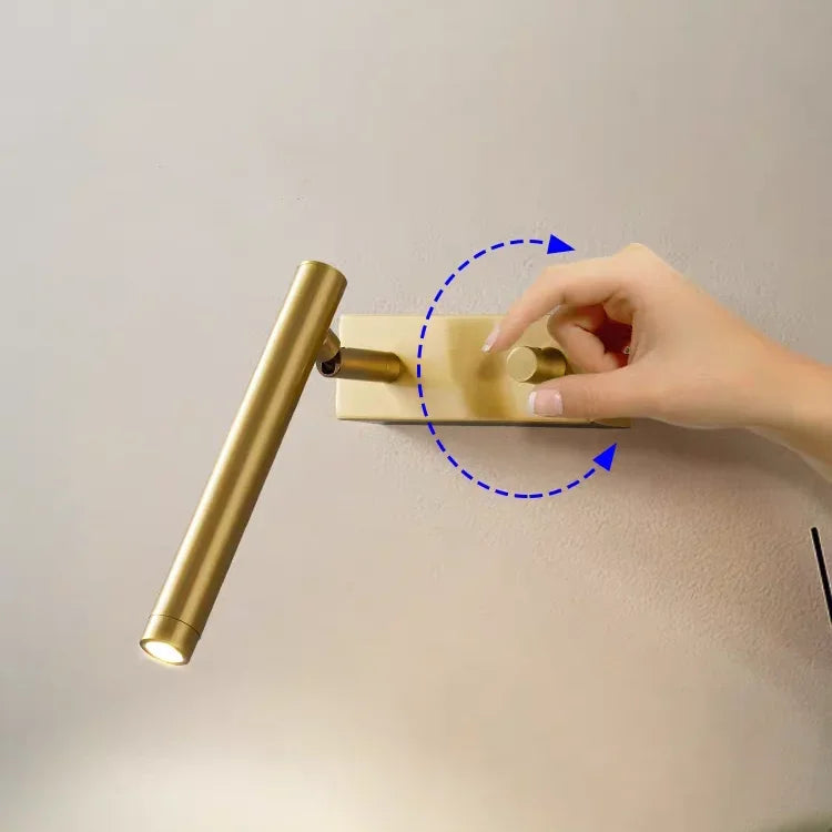 Aurex Rotatable Copper LED Wall Light