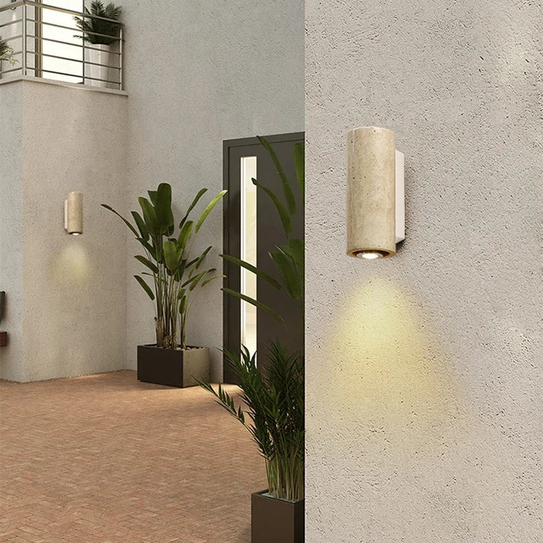 Travino Wabi Sabi Travertine Marble Wall Light