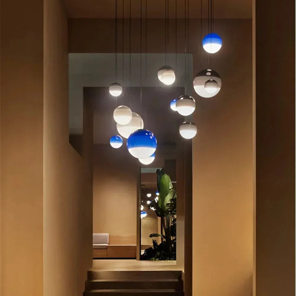 Gradiora Dual Tone Glass Pendant Light