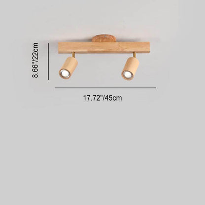 Minimalist Wooden Adjustable Spotlight Ceiling Light