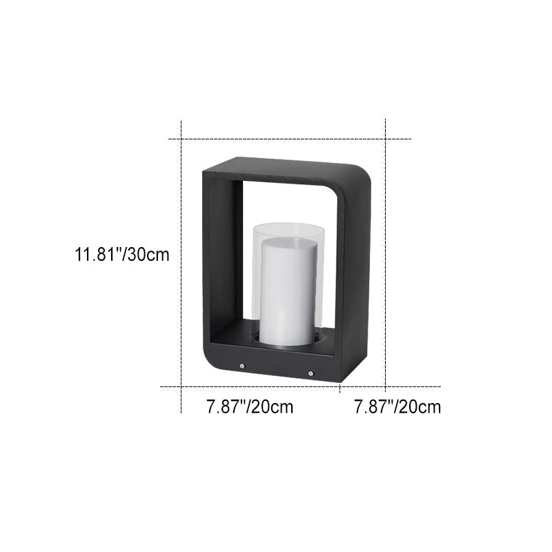 Modern Outdoor LED Frame Lantern Light