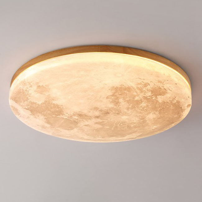 Nordic Minimalist Moon LED Flush Mount Ceiling Light