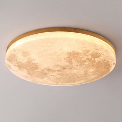 Nordic Minimalist Moon LED Flush Mount Ceiling Light