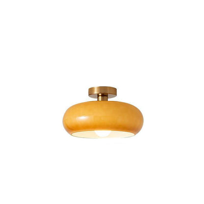Modern Retro Amber Glass Ceiling Light