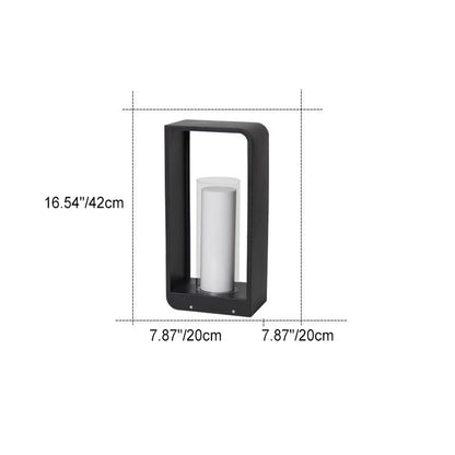 Modern Outdoor LED Frame Lantern Light