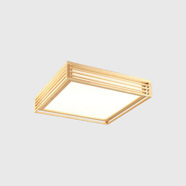 Japanese Style Wooden Frame LED Ceiling Light