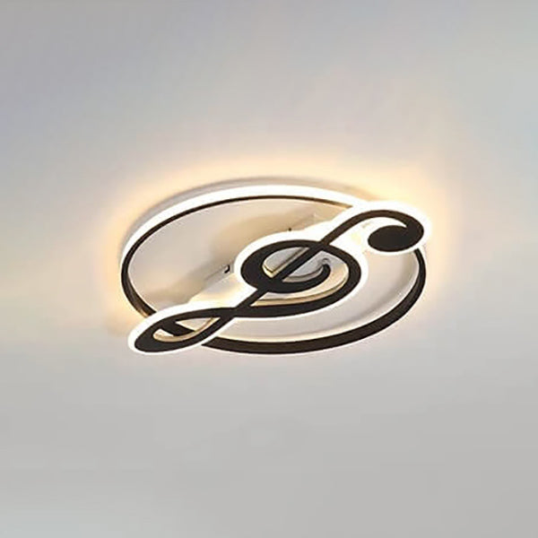 Music Note LED Flush Mount Ceiling Light