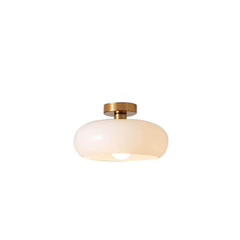 Modern Retro Amber Glass Ceiling Light